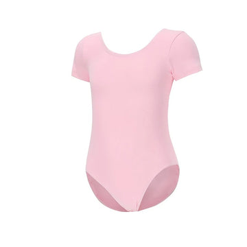 Swiga Girls Short Sleeve Ballet Dress Kids Dance Leotard Skirt Set