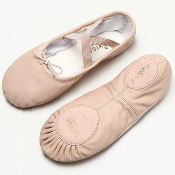SWIGA Genuine Leather Cat Paw Shoes Adult Indoor Ballet Training Stage Shoes