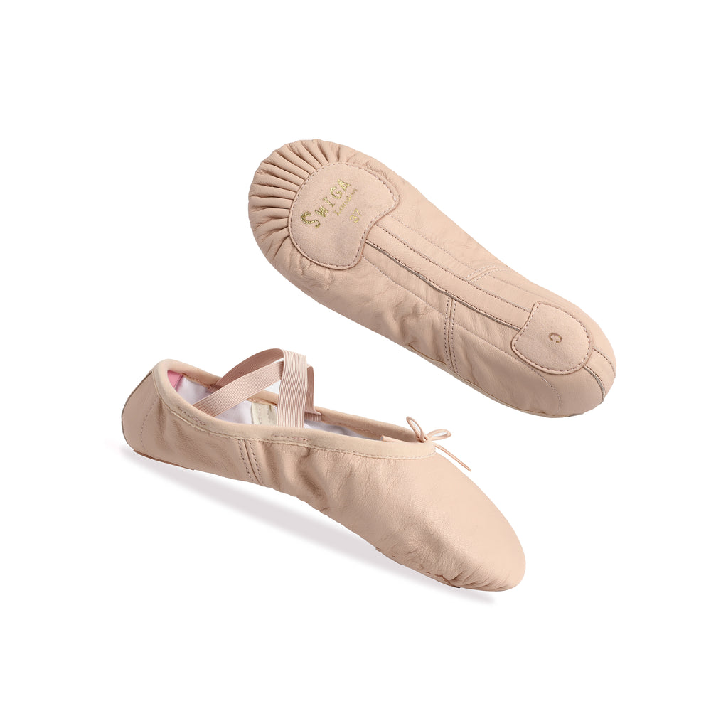 Stage-Master Silent Shock-Absorbing Leather Ballet Shoe
