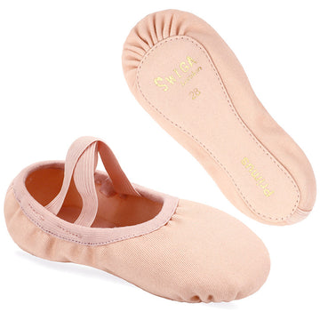 SWIGA Kids Soft Sole Ballet Shoes Girls Beginner Dance Shoes