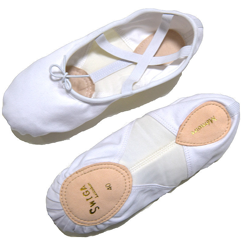 Swiga Boys Black Soft Sole Cat Paw Ballet Shoes Large Size