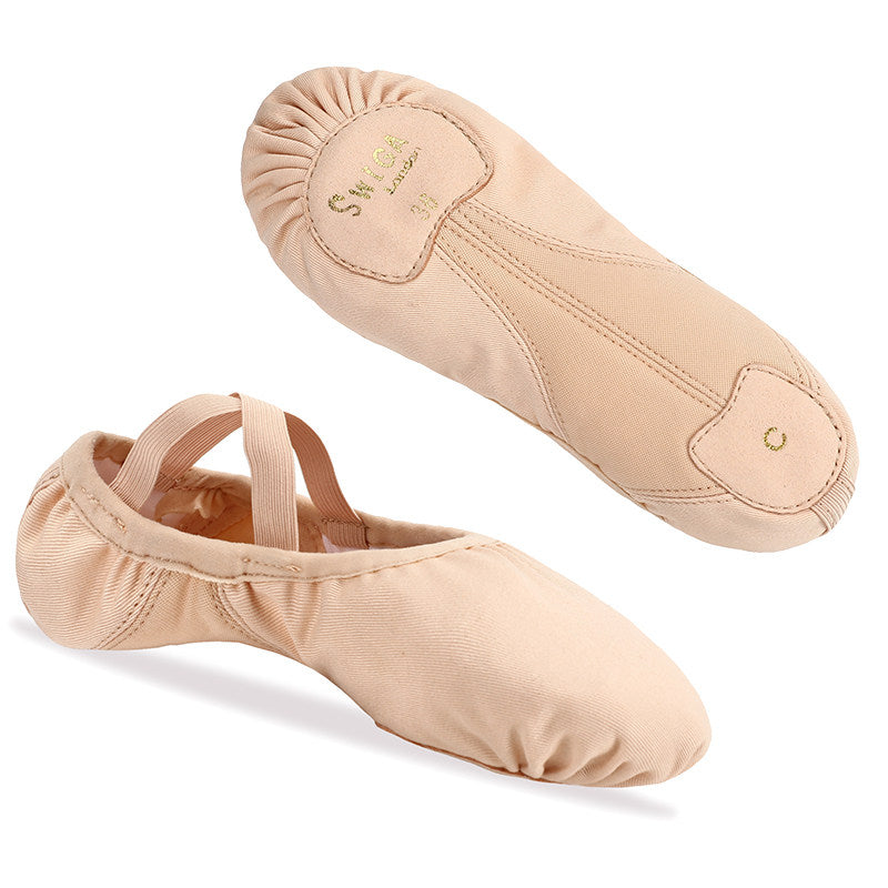 Swiga Canvas Dance Shoes – Soft Sole Cotton Ballet & Chinese Folk Dance Shoes for Kids & Adults