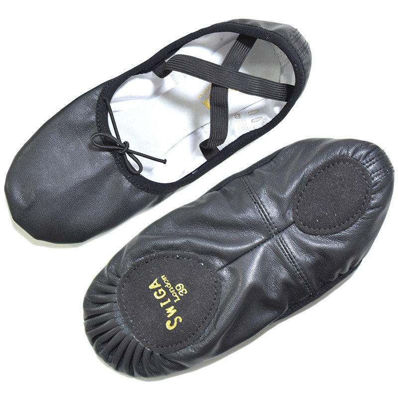 SWIGA Genuine Leather Cat Paw Shoes Adult Indoor Ballet Training Stage Shoes