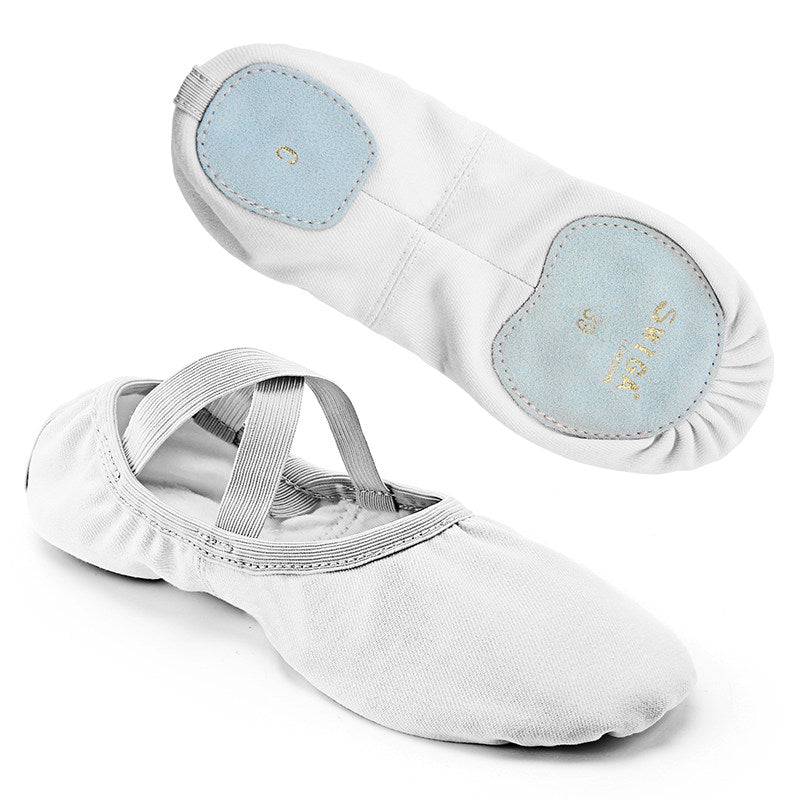 Swiga Women Cotton Cat Paw Ballet Shoes Elastic Wide Sole With Cushion