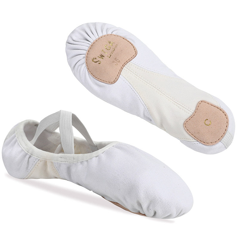 Swiga Canvas Dance Shoes – Soft Sole Cotton Ballet & Chinese Folk Dance Shoes for Kids & Adults