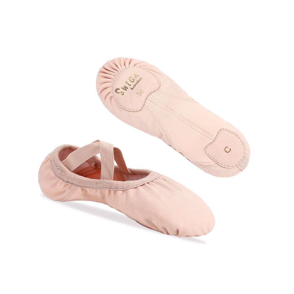 Mesh-Breeze Arch-Vented Canvas Ballet Shoe